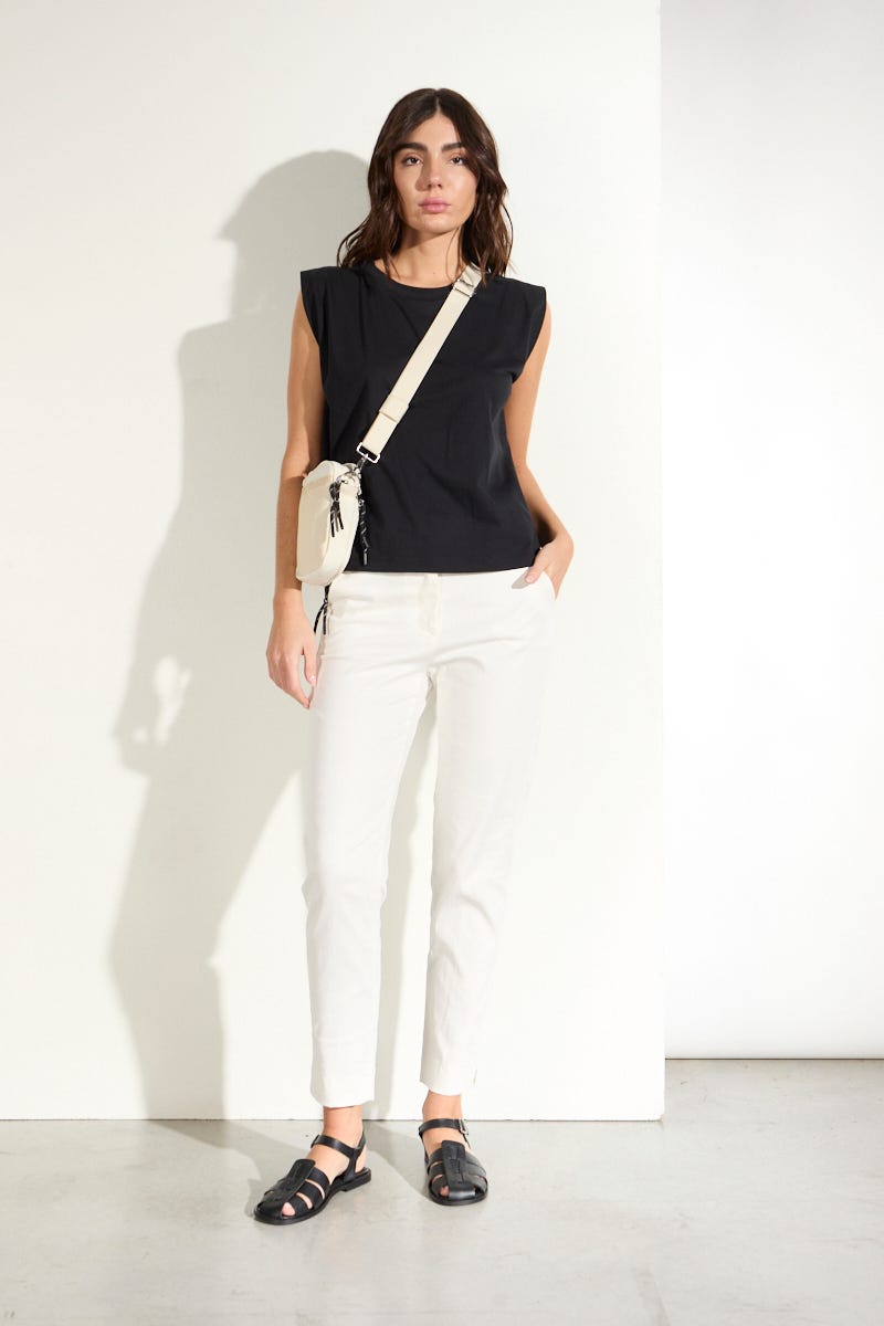 Pantalon Clásico Cotton Blanco