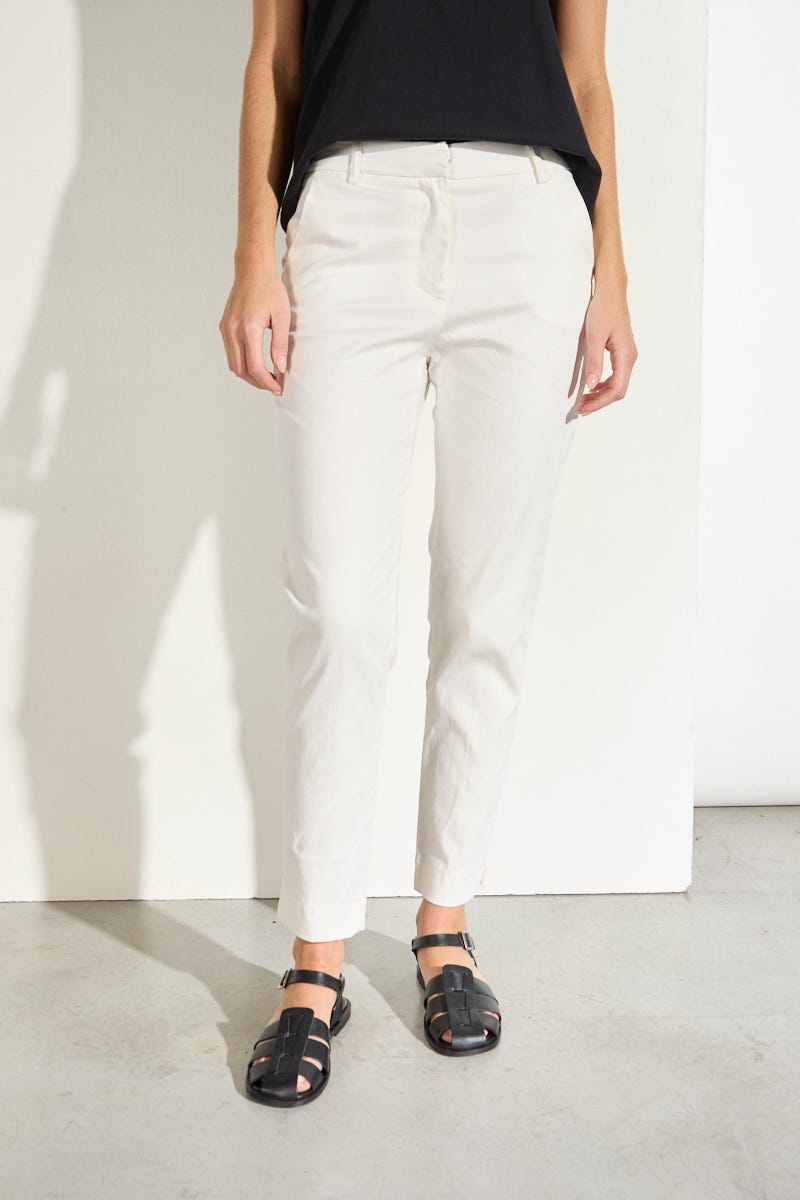 Pantalon Clásico Cotton Blanco