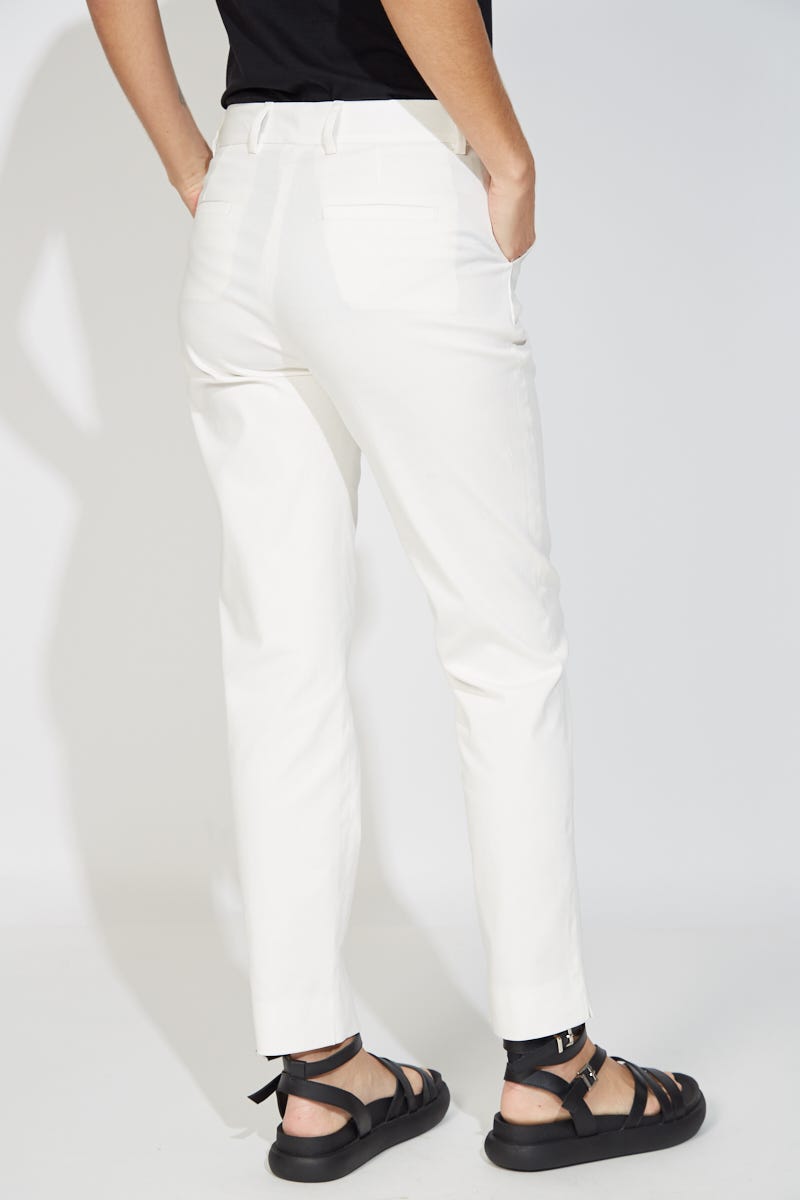 Pantalon Clásico Cotton Blanco