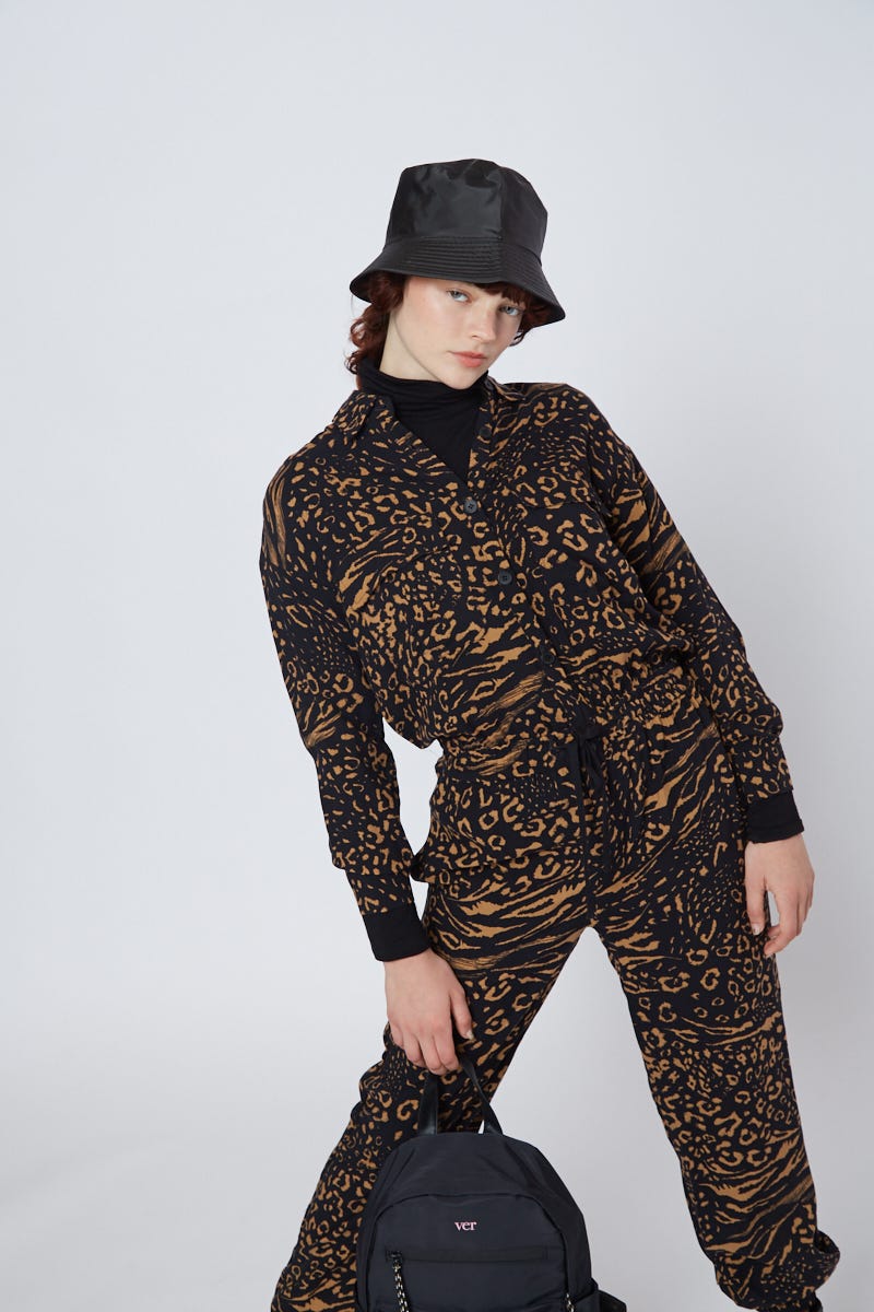 Monoprenda Camisera Estampa Animal Print