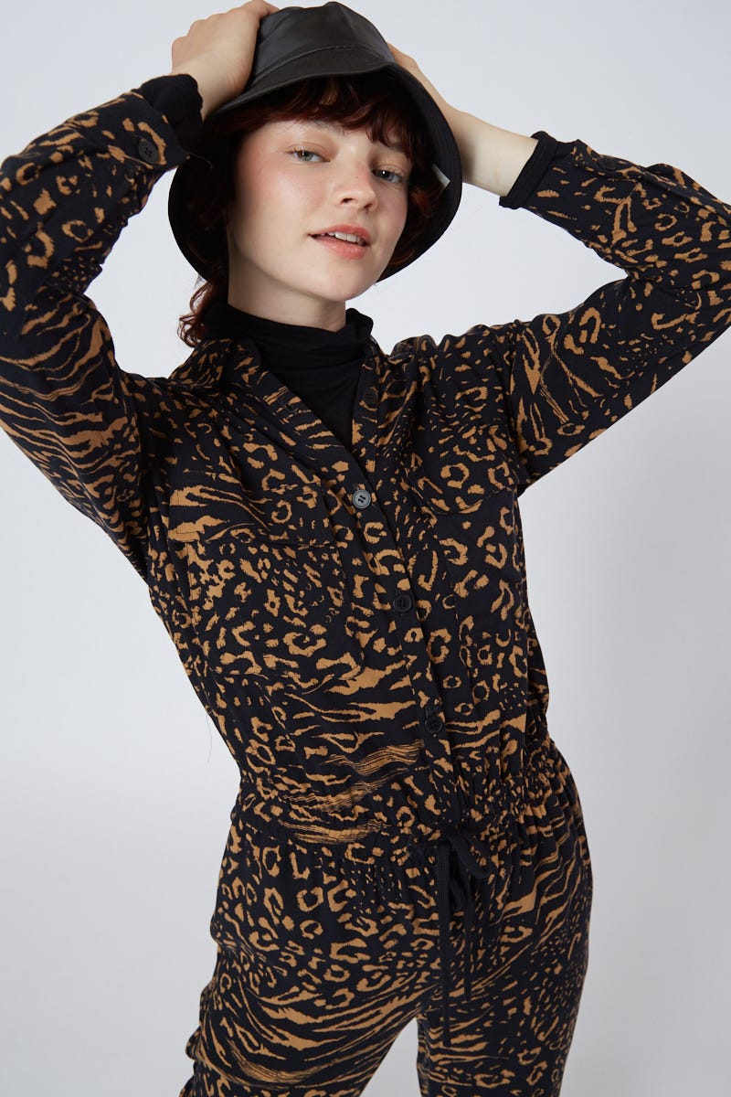 Monoprenda Camisera Estampa Animal Print