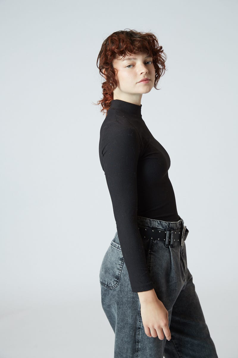 Body Media Polera Micromorley Negro
