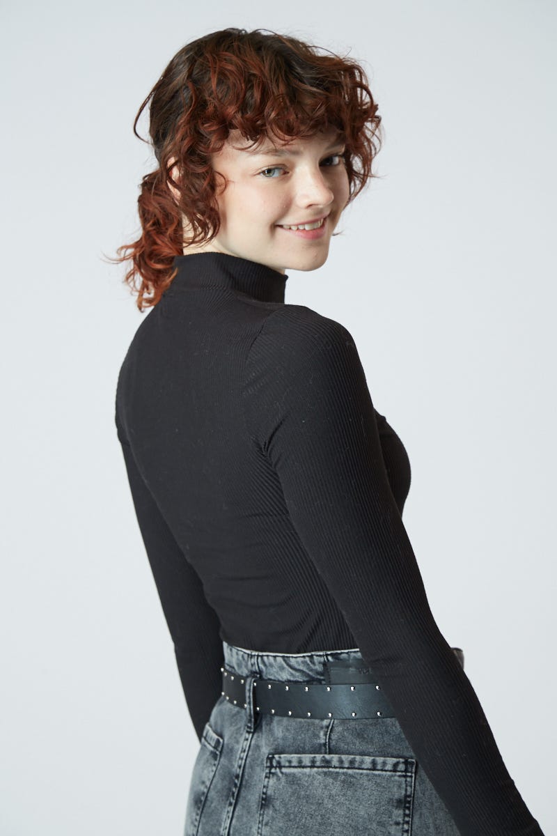 Body Media Polera Micromorley Negro