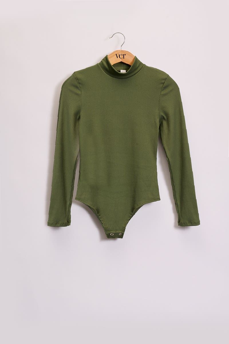 Body Media Polera Micromorley Verde Kale