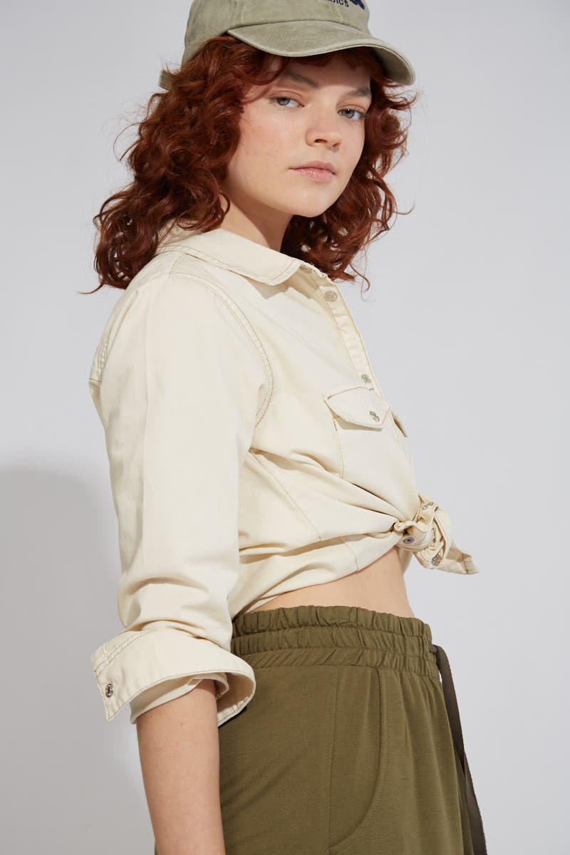Camisa Cruda Oversized Denim 