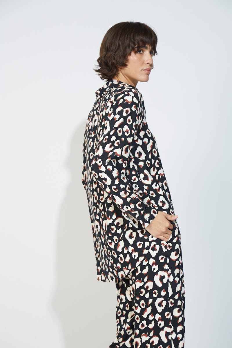 Camisa Animal Print Leopardo