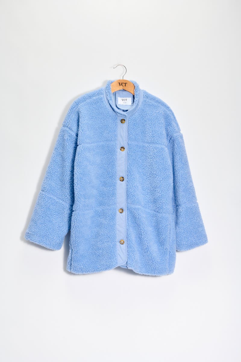 Campera de Abrigo Corderito Azul