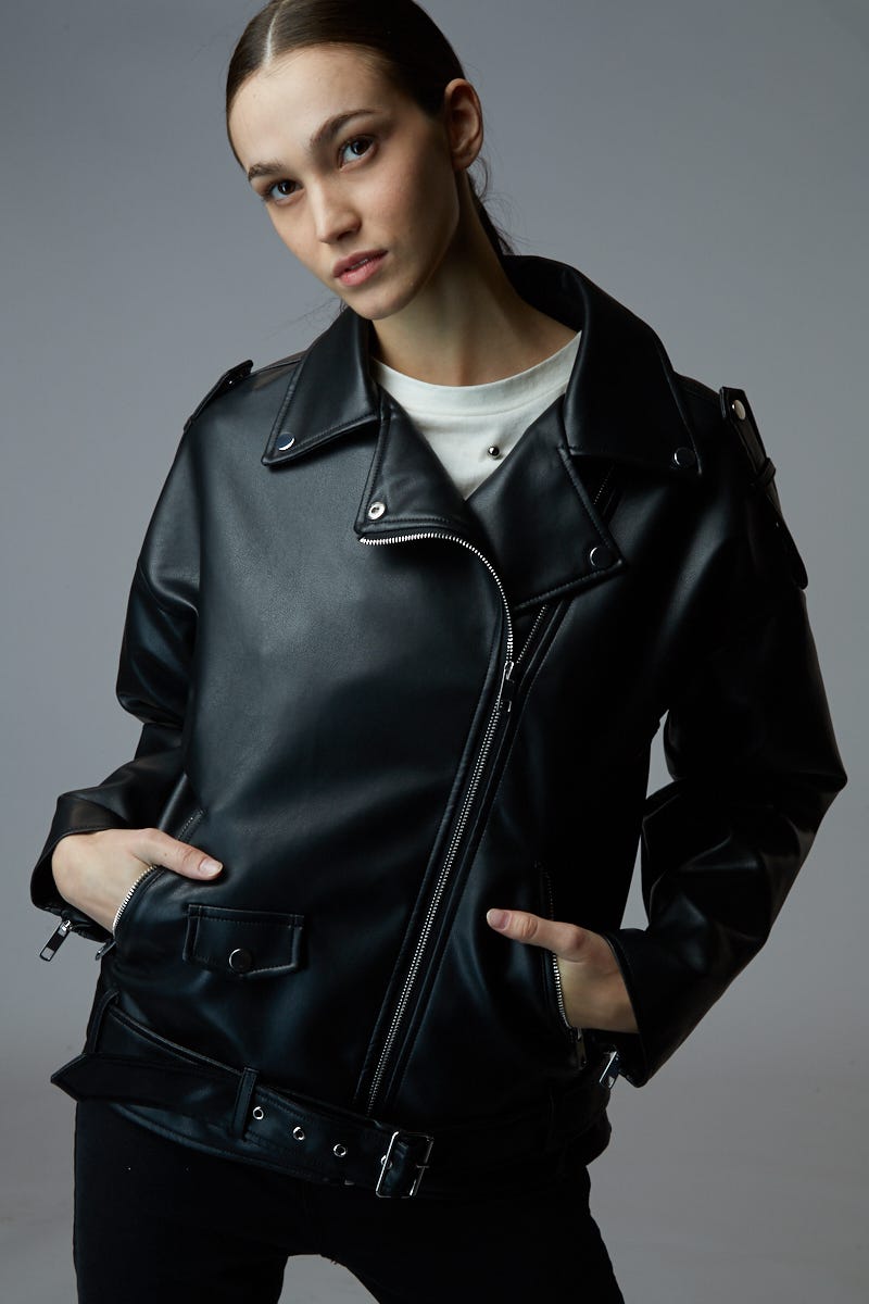 Campera Biker Ecocuero