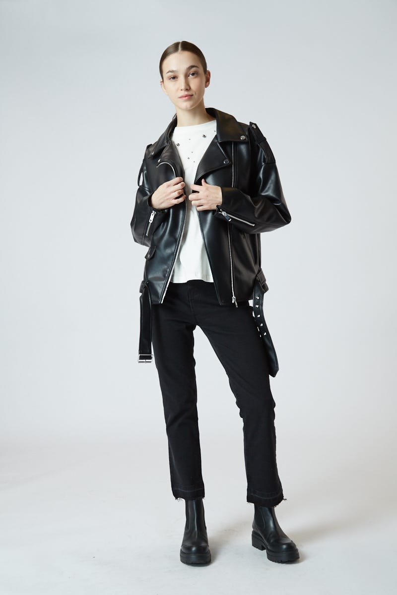 Campera Biker Ecocuero