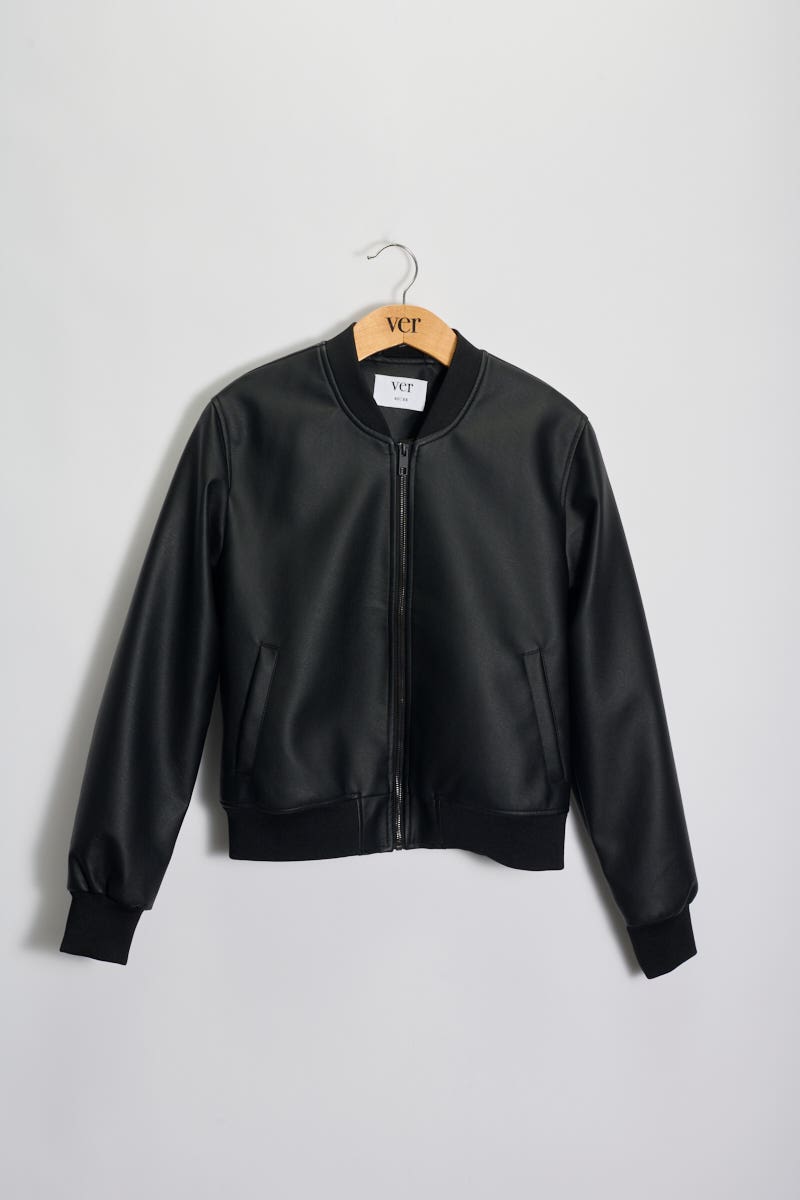 Campera Bomber Negra