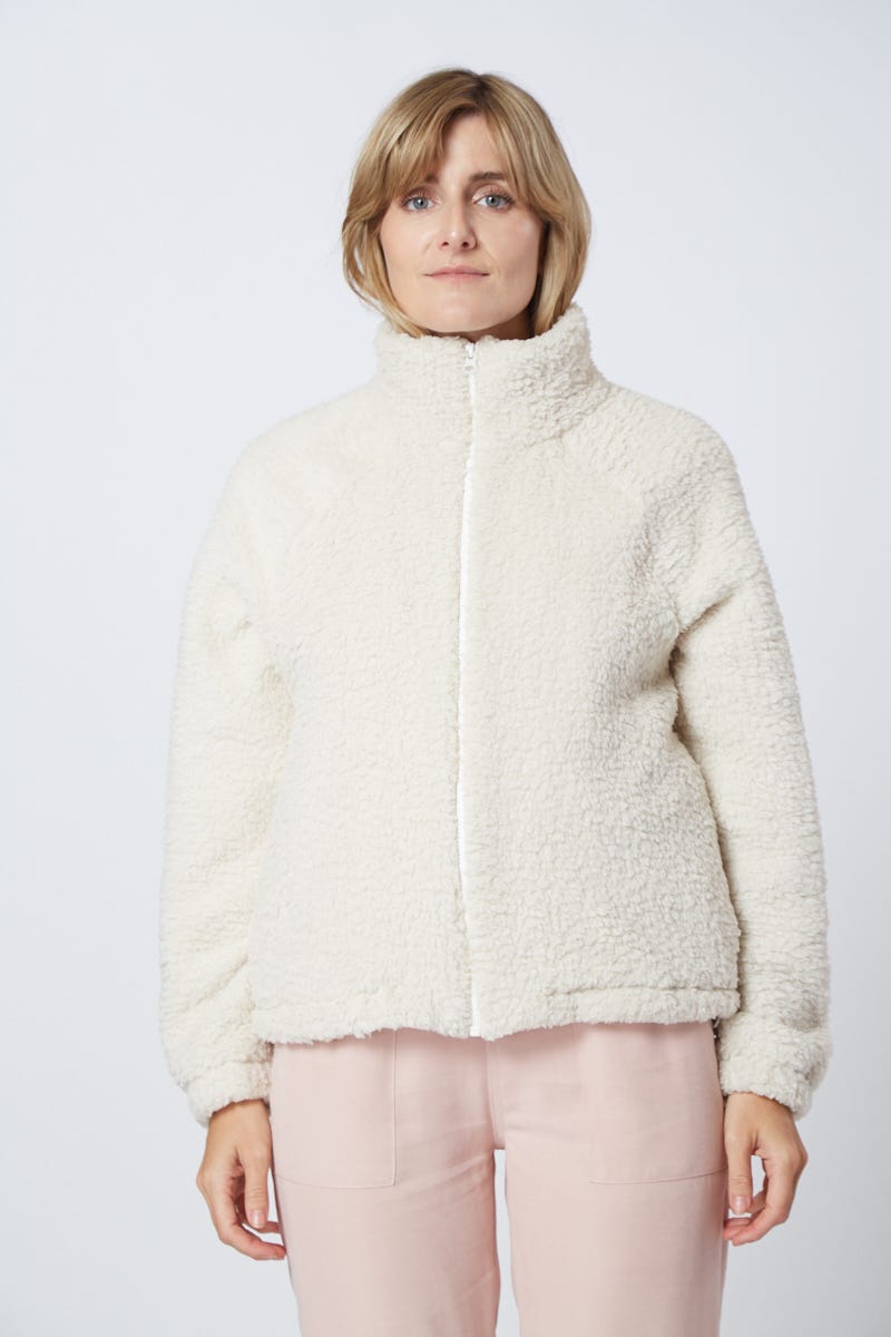 Campera Corderito Manga raglán