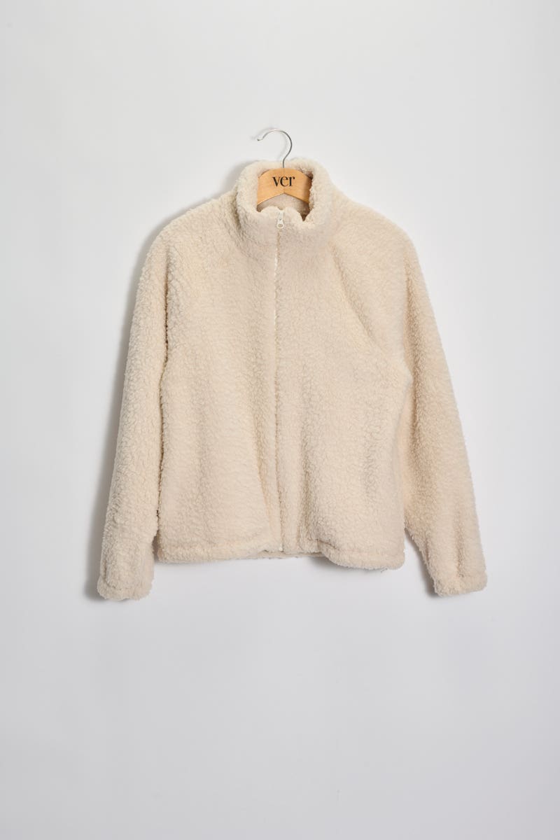 Campera Corderito Manga raglán