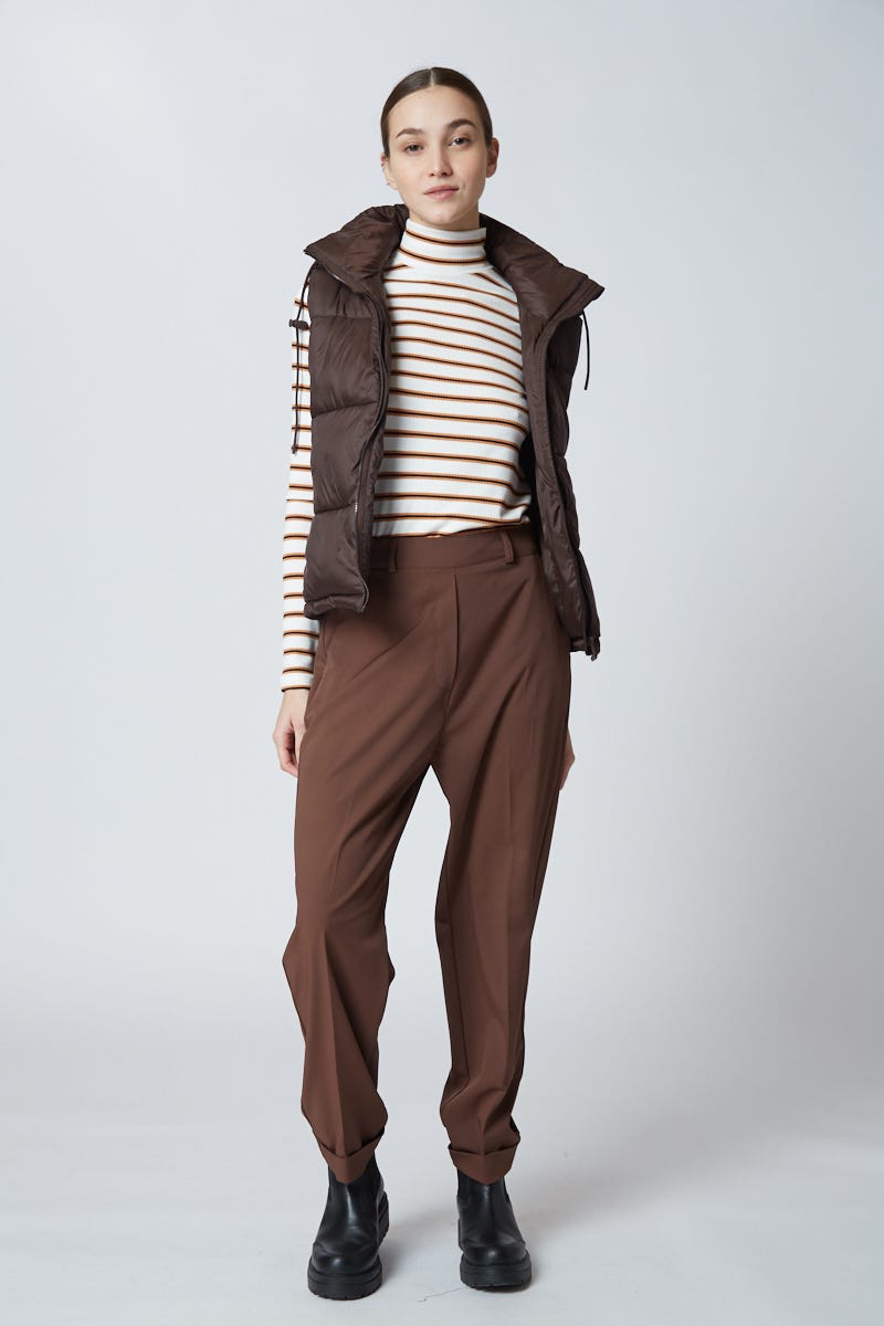 Chaleco Puffer con Capucha