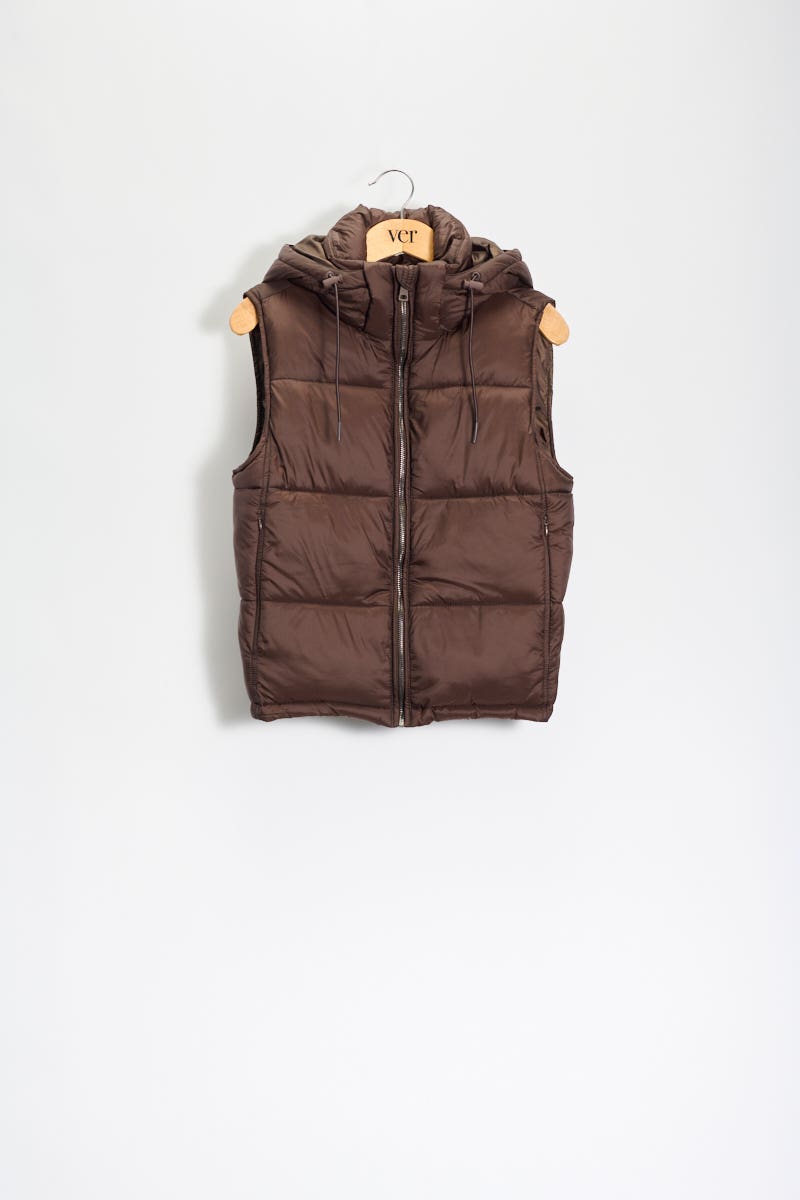 Chaleco Puffer con Capucha