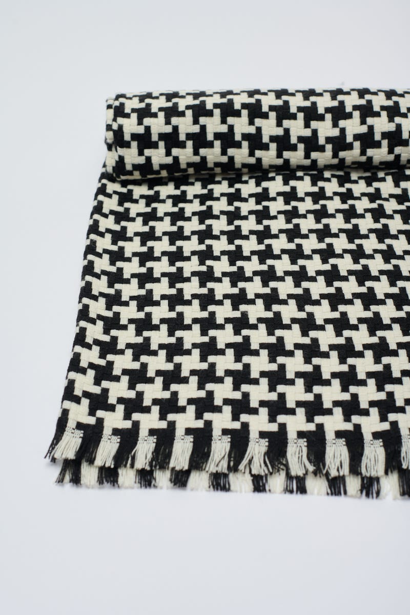 Chalina Pied de Poule Blanco y Negro