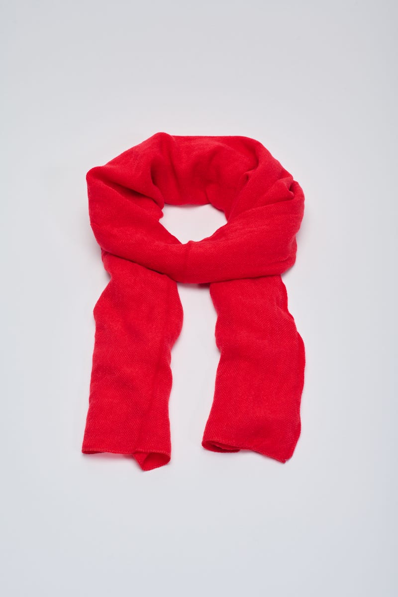 Chalina Roja Efecto Cashmere