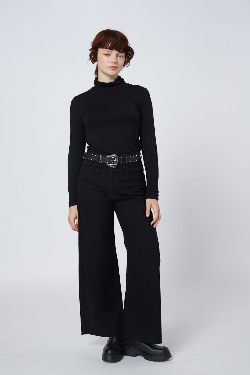 Jean Wide Leg Negro