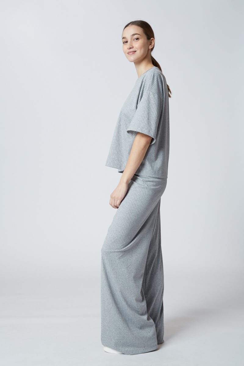 Pantalón Gris Morley Cintura Elastizada