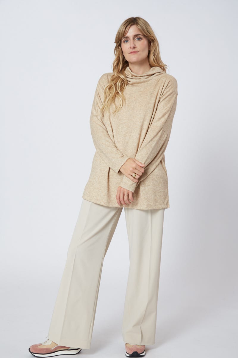 Polera Beige Lanilla Soft
