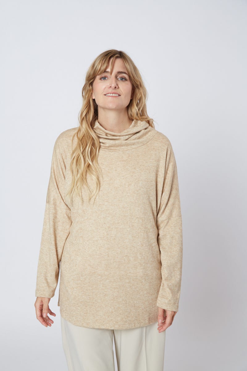 Polera Beige Lanilla Soft