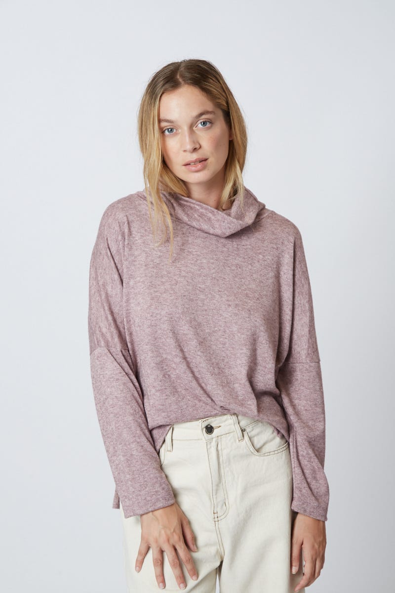Polera Bordó Lanilla Soft