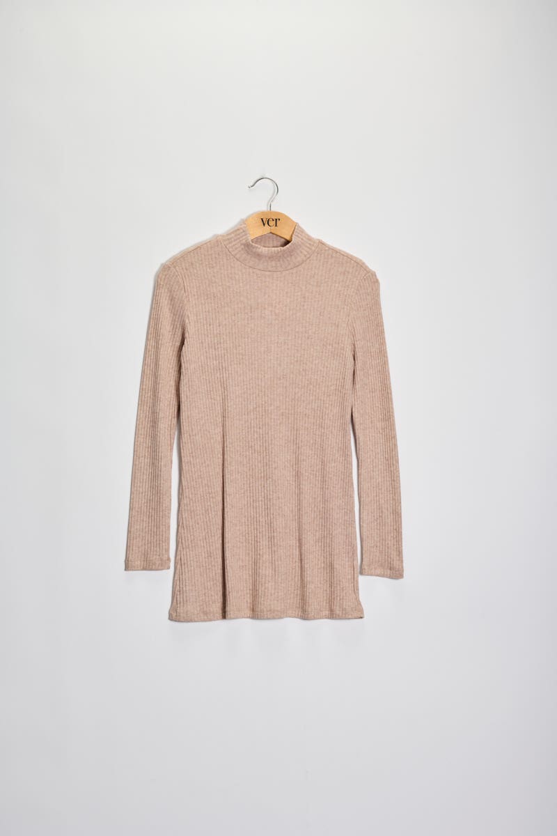 Semi Polera Larga Marrón