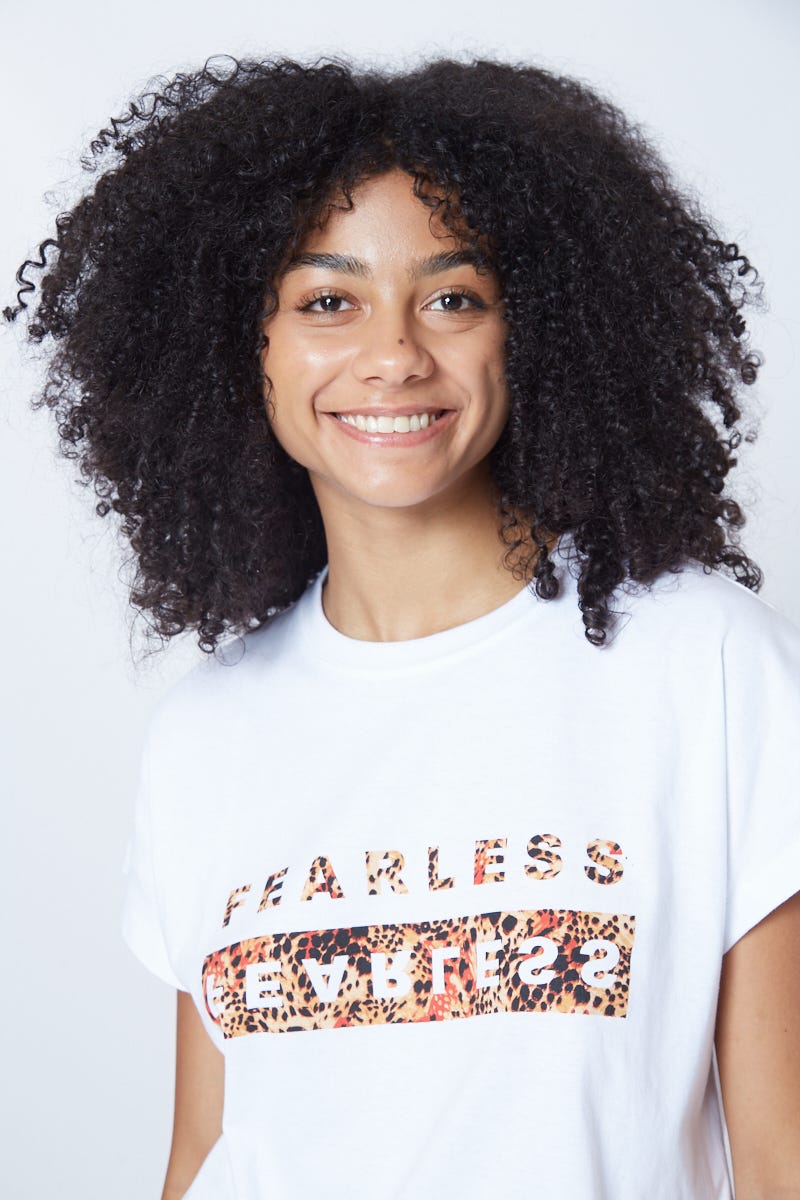 Remera Estampa Fearless