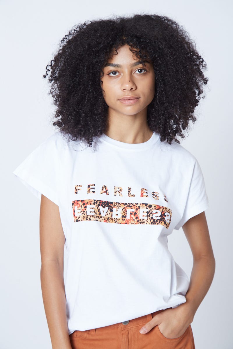Remera Estampa Fearless