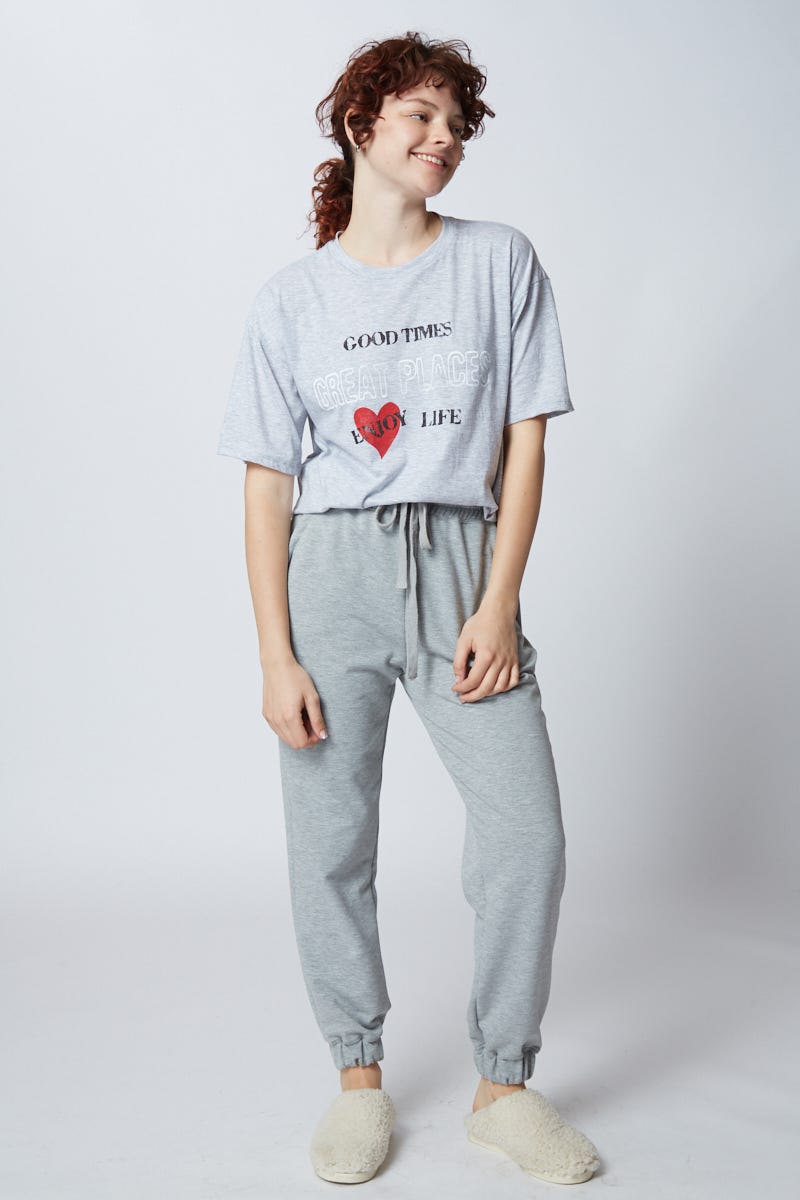 Remera Frase Good Times línea Calma