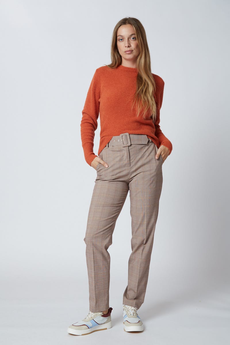 Sweater Punto Jersey Naranja