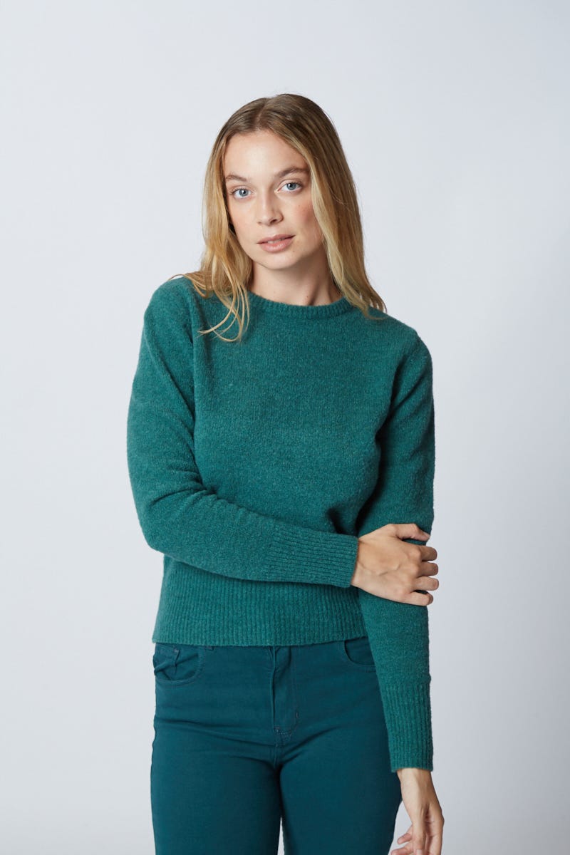 Sweater Punto Jersey Verde