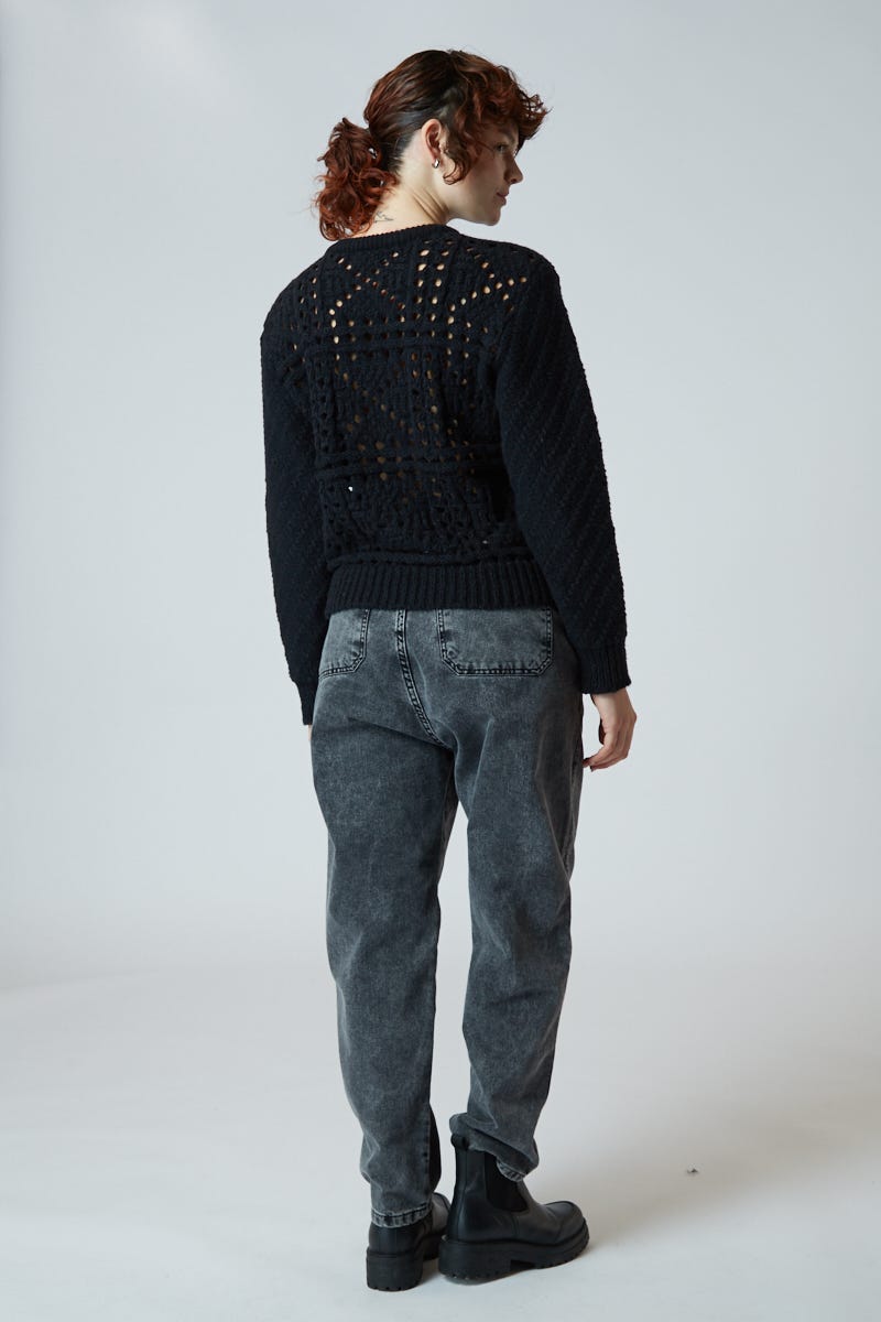 Sweater Tejido Calado Romántico