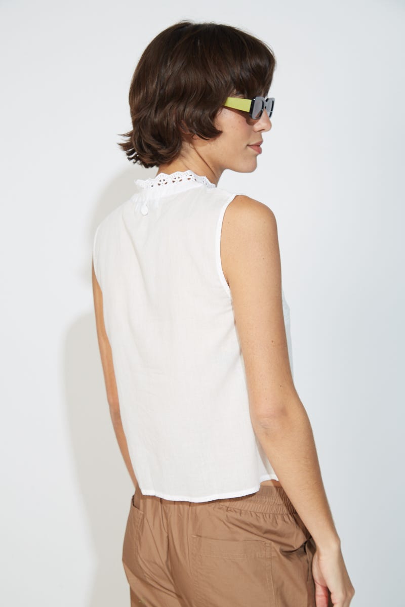 Blusa Broderie con Enredos