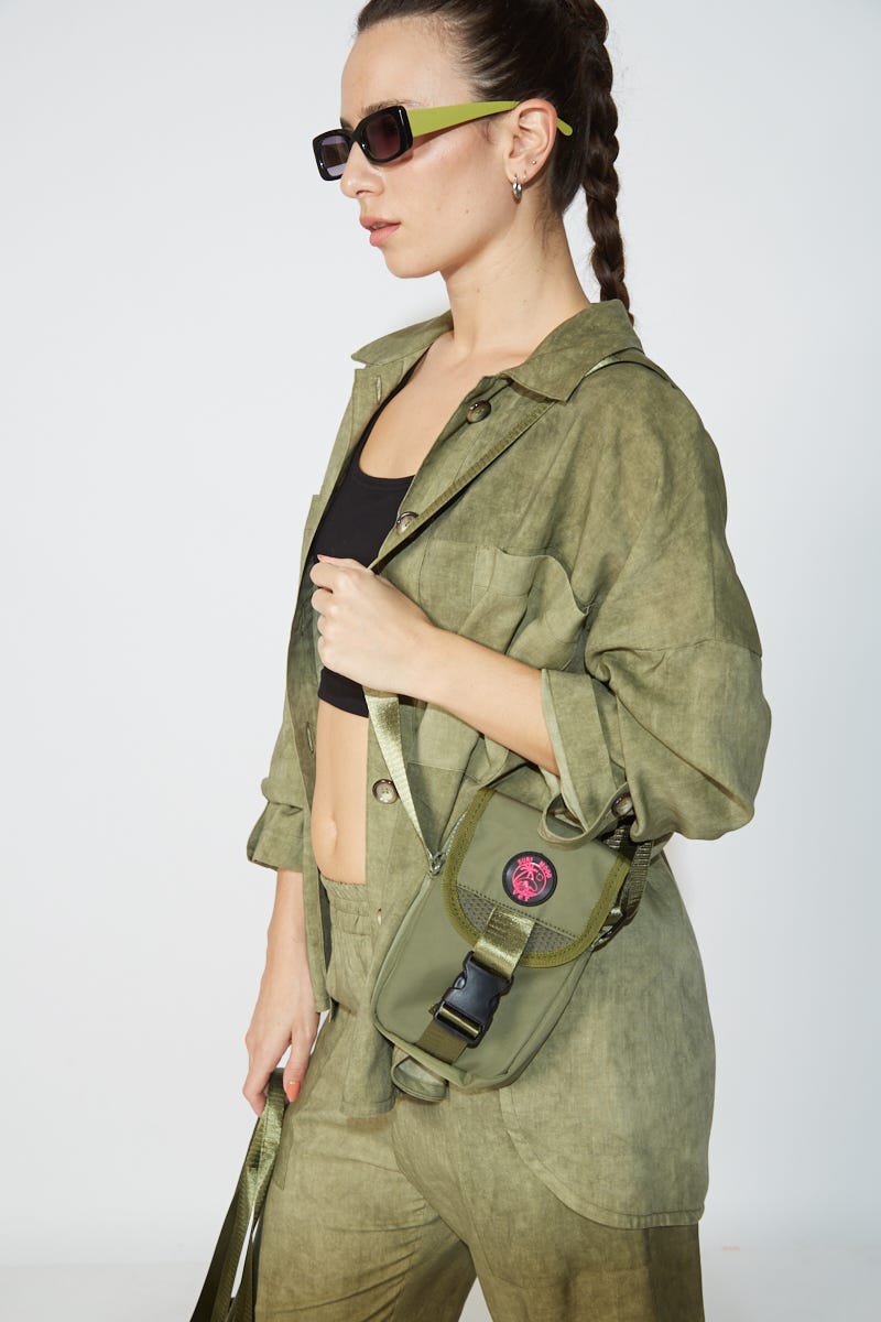 Camisa Tye Die Tencel Verde
