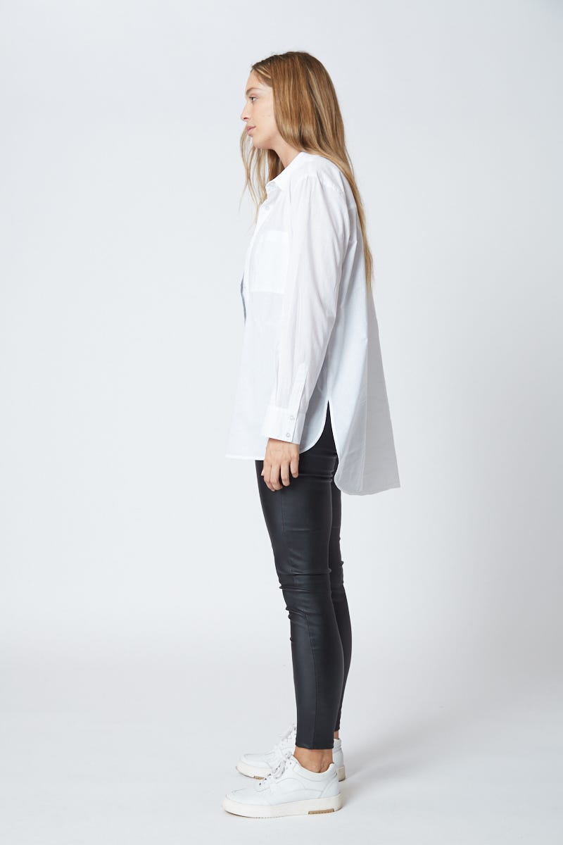 Camisa Básica Manga Larga Blanca