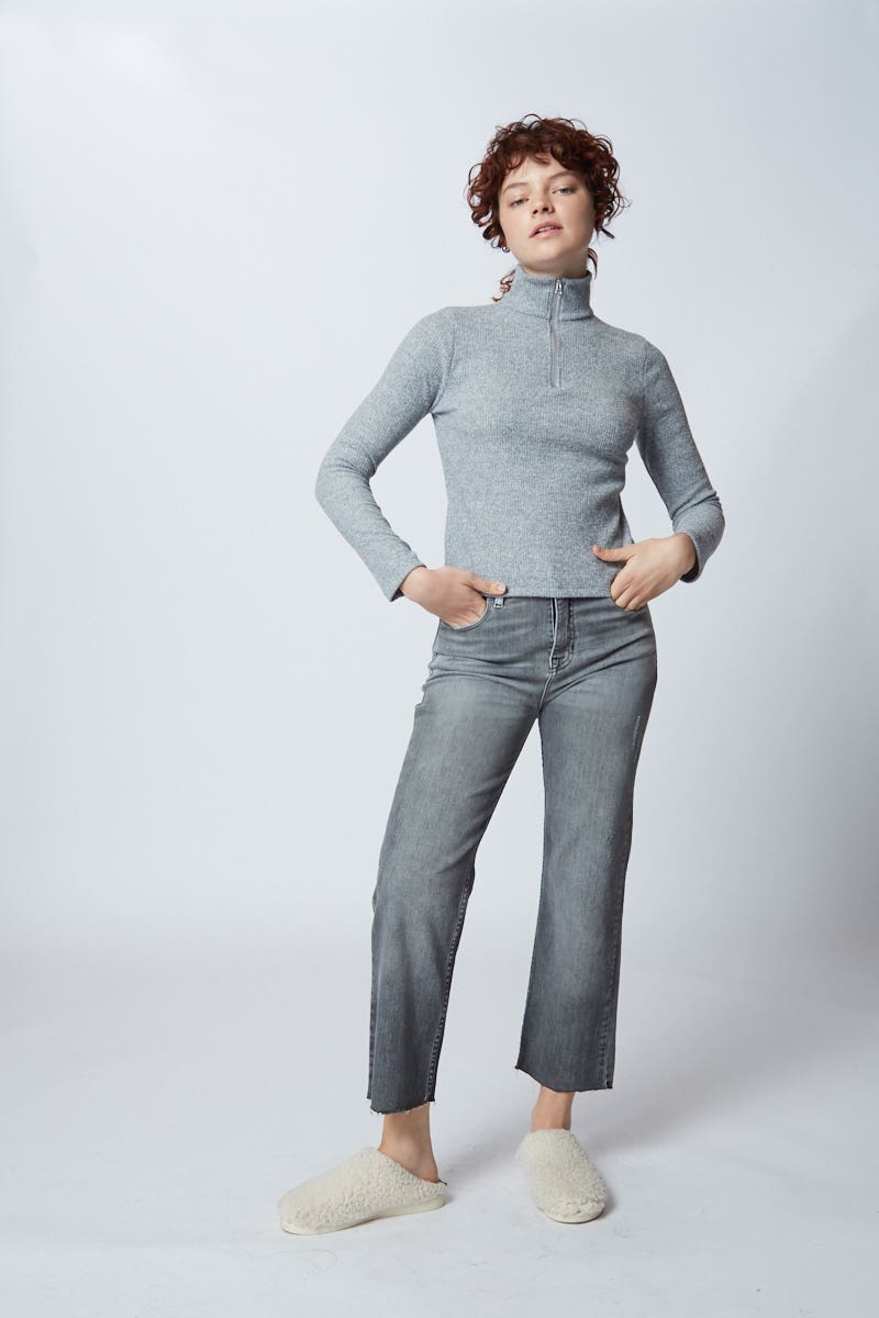 Jean Vintage Straight Gris