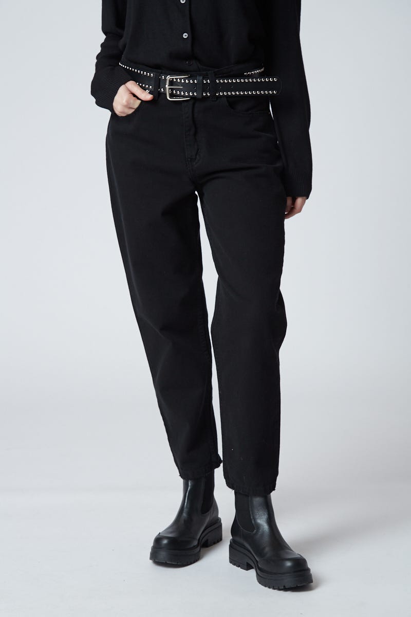 Jean Mom Fit Negro