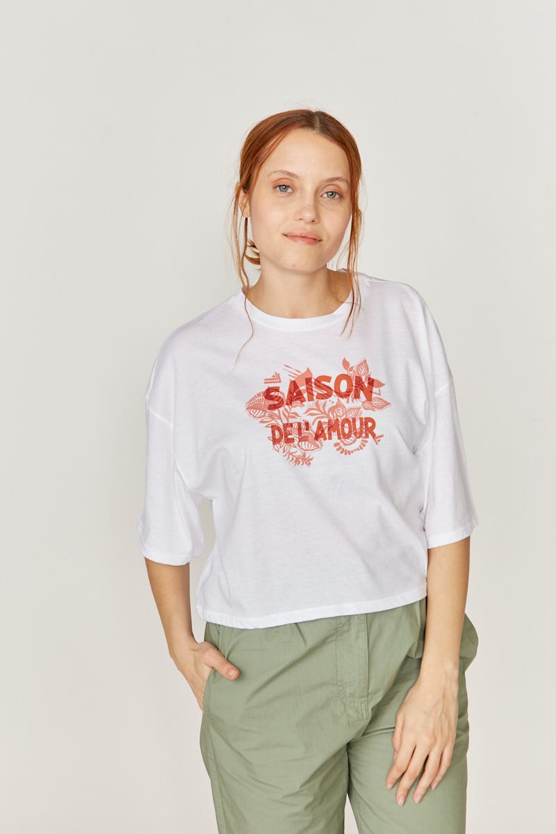 Remera Blanca Saison de L amour