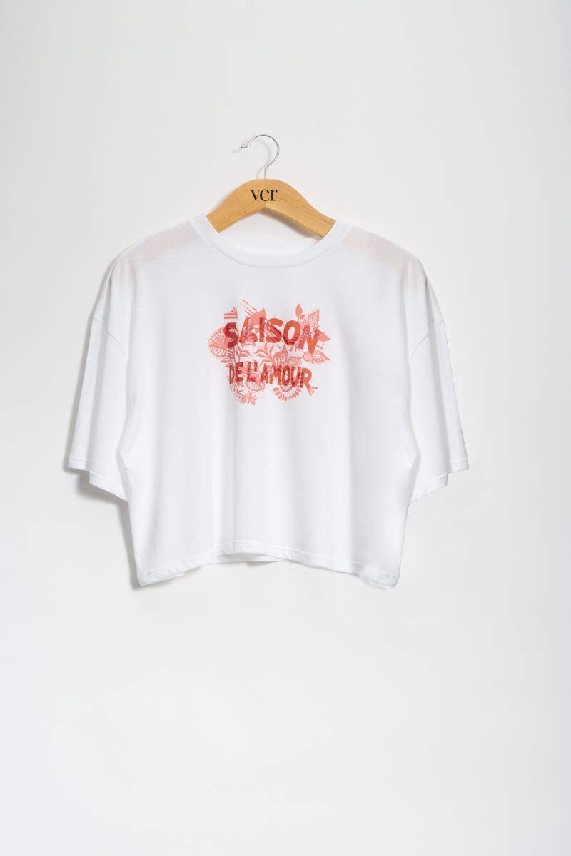 Remera Blanca Saison de L amour