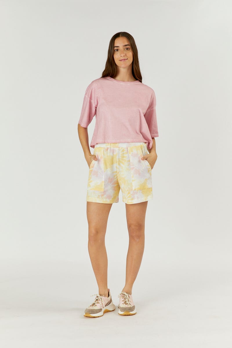 Short Waffle Estampa Batik