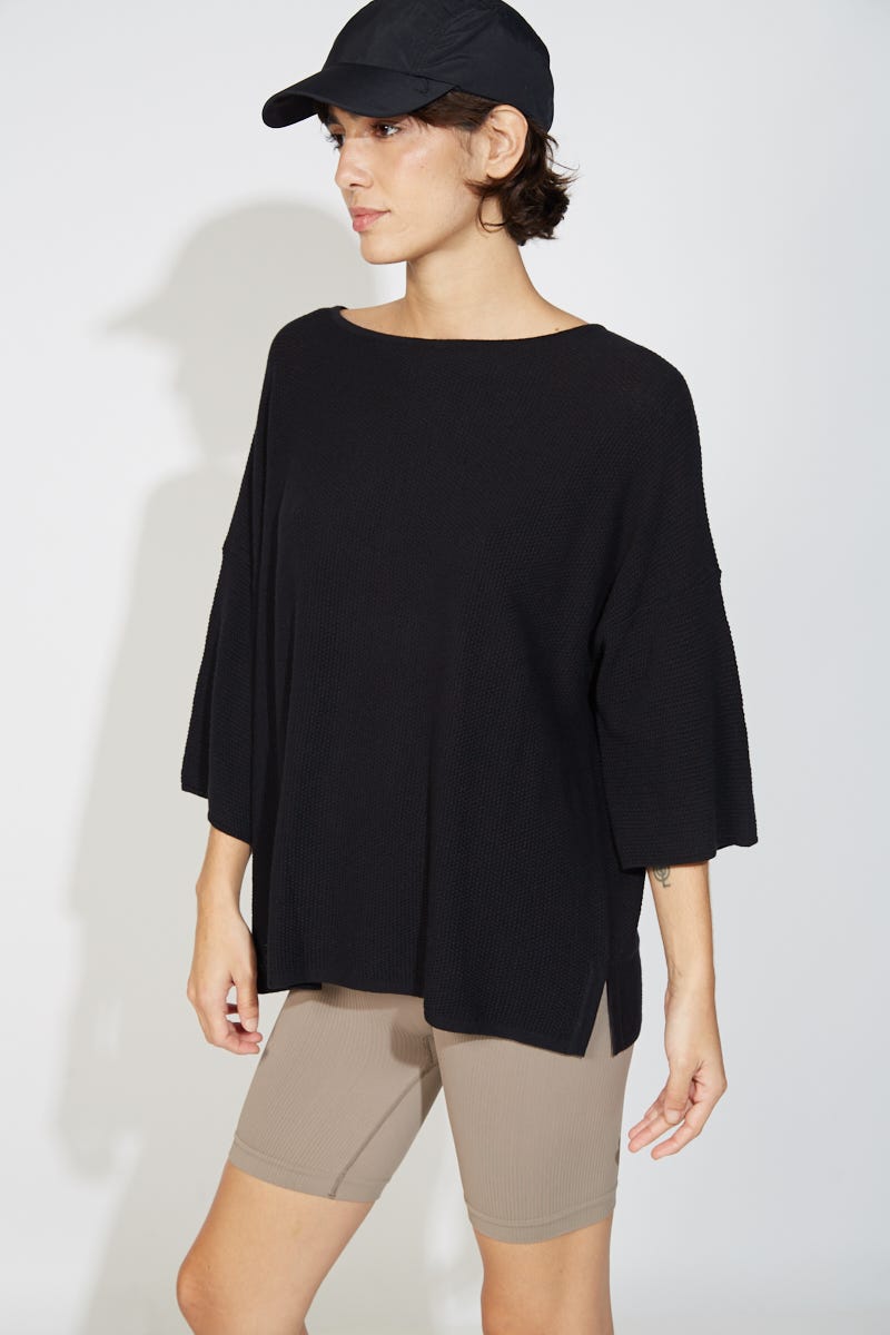 Sweater Mangas 3/4 Negro