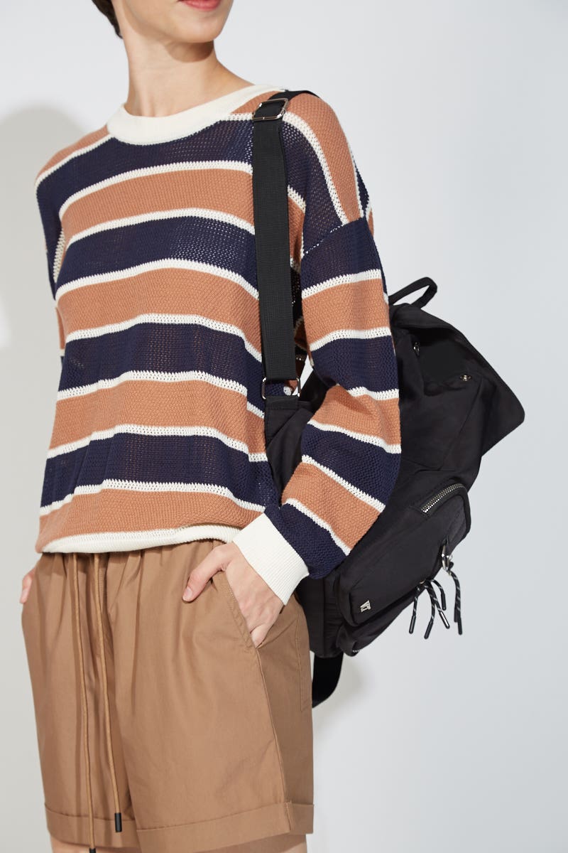 Sweater Rayado Calado