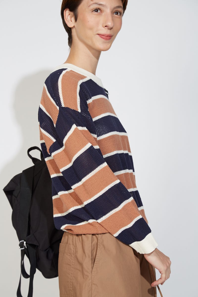 Sweater Rayado Calado