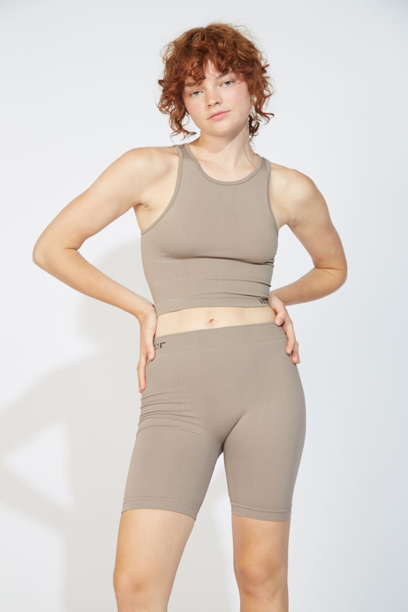 Calza Seamless Beige Línea Calma