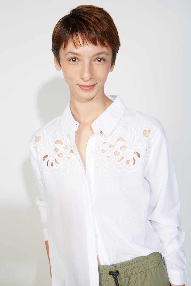 Camisa Bordada Blanca