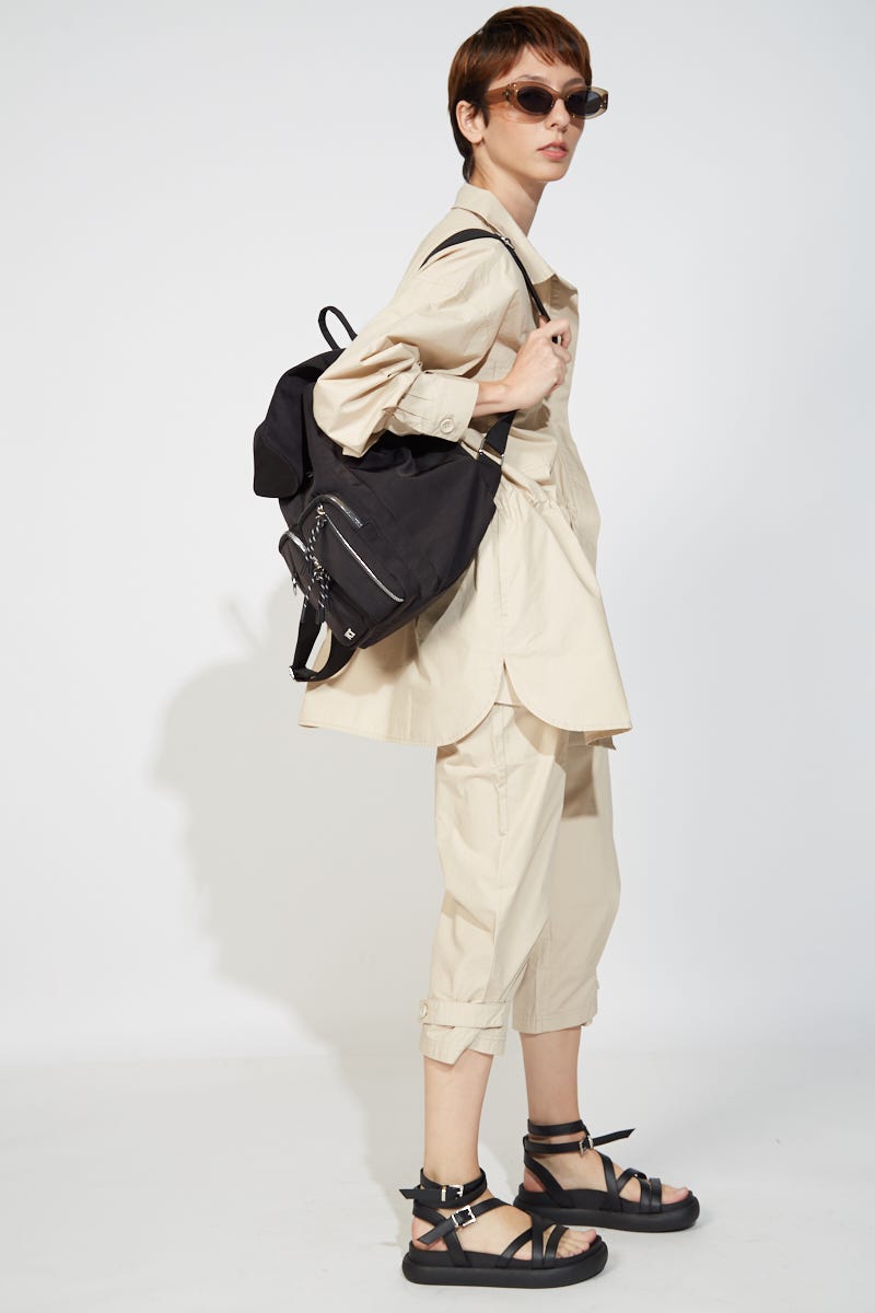 Pantalón Capri Papertouch Beige