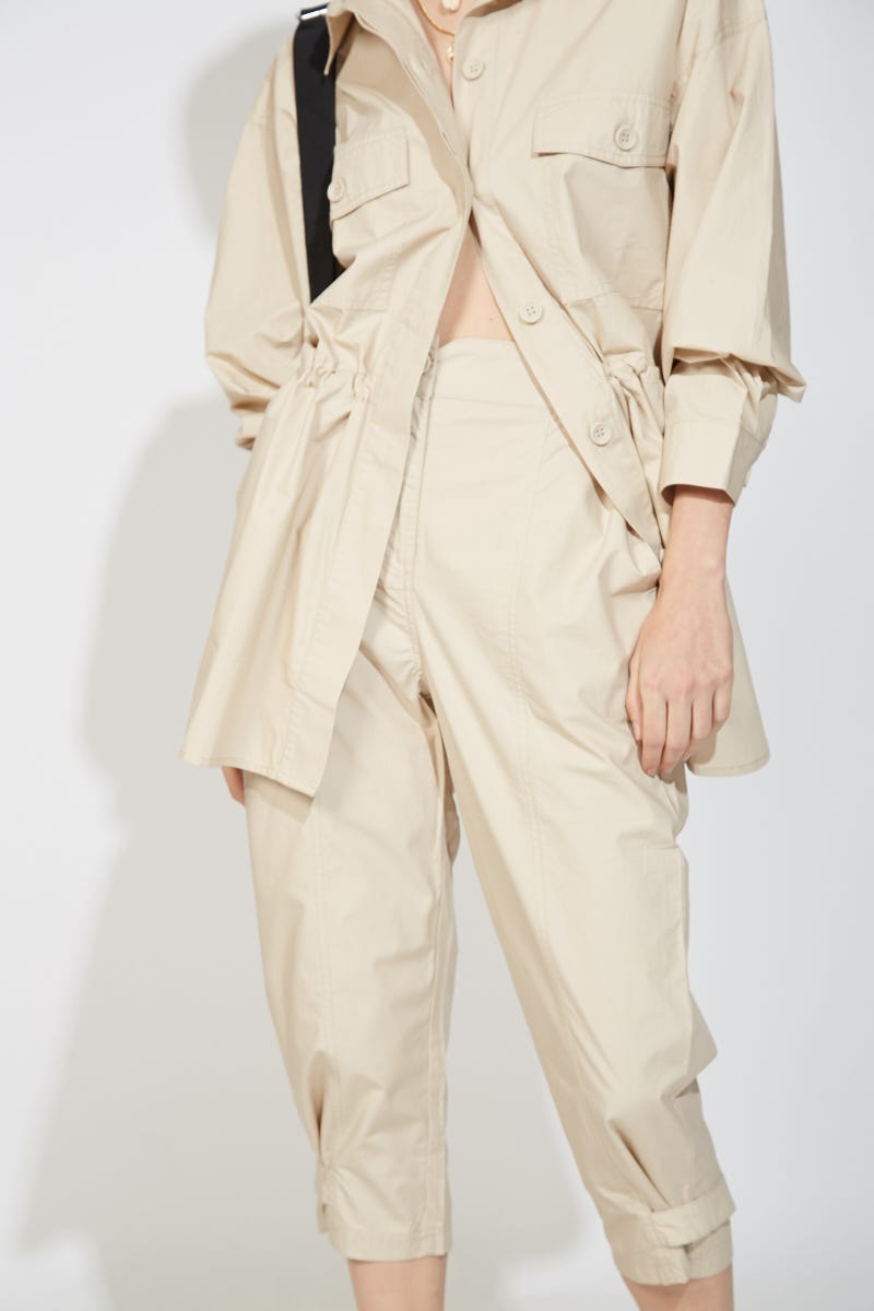 Pantalón Capri Papertouch Beige