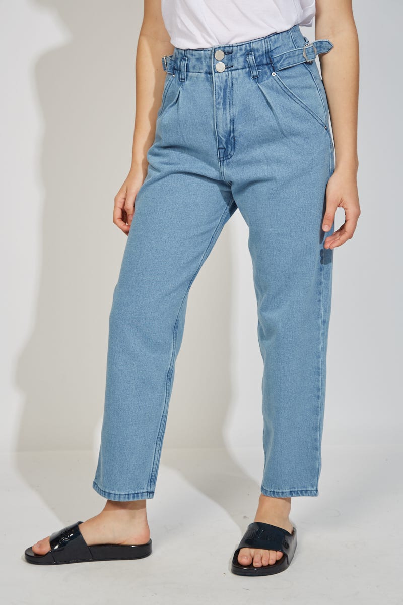 Jean Slouchy Cintura Regulable
