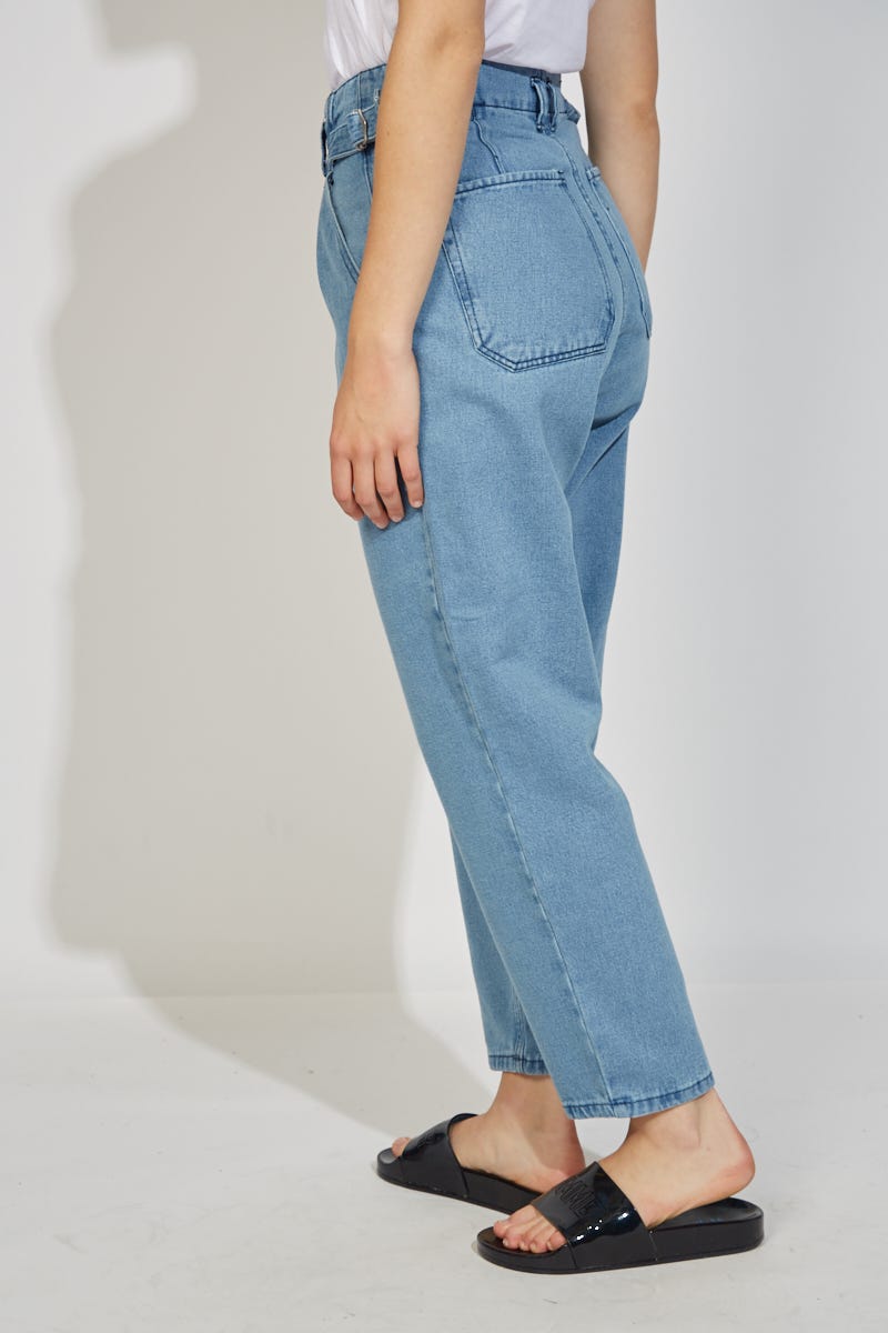 Jean Slouchy Cintura Regulable