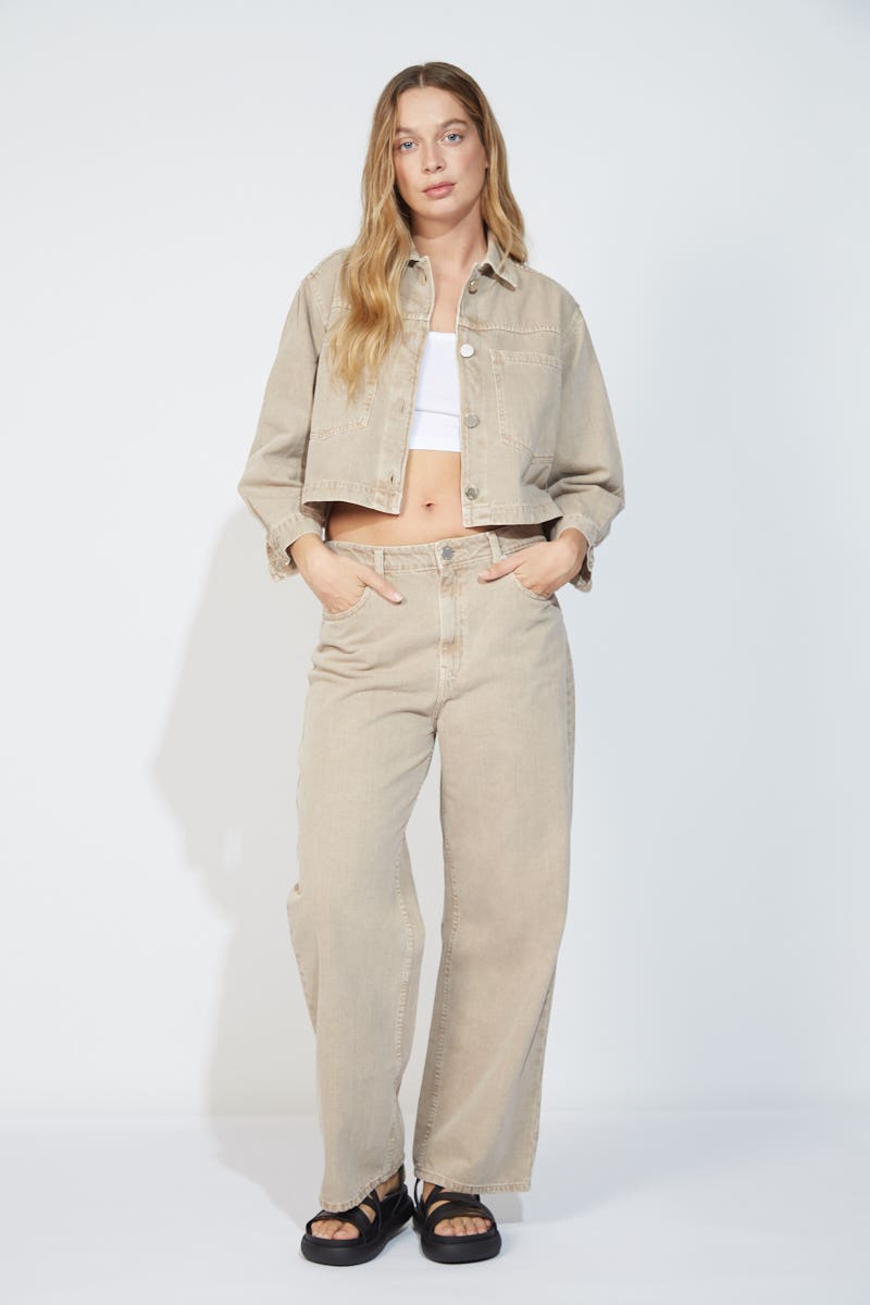 Jean Vintage Straight Beige